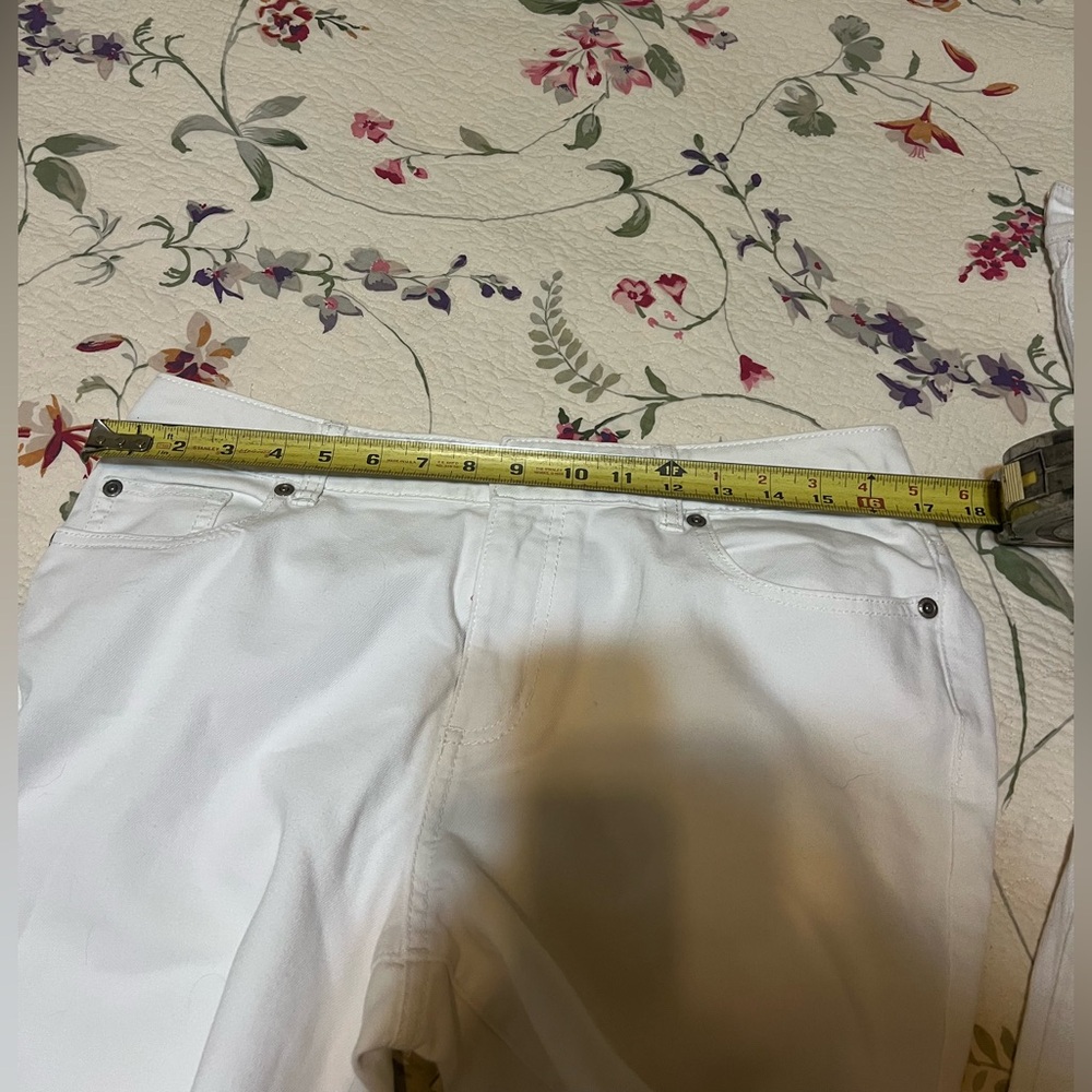 Chico's Platinum Cream Jeans size 1.5 Tall - Picture 4 of 7